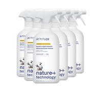 ATTITUDE Laundry Stain Remover, Plant and Mineral-Based Ingredients, Vegan and Cruelty-free Household Products, Citrus Zest, 27.1 Fl Oz (Pack of 6)