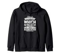 Attitude Matters Badminton Motivation Quote Zip Hoodie