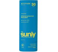 ATTITUDE Mineral Face Sunscreen Stick for Kids, SPF 30, EWG Verified, Plastic-F