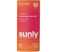 ATTITUDE Mineral Sunscreen Stick with Zinc Oxide, SPF 30, EWG Verified, Plastic