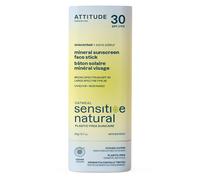 ATTITUDE Natural Oatmeal Sensitive Face Sunscreen Stick - Unscented - 30 SPF - 20g
