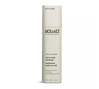ATTITUDE Oceanly Oil-to-Milk Face Cleanser Stick, EWG Verified, Plastic-free, Plant and Mineral-Based Ingredients, Vegan Skin Care Products, PHYTO CLEANSE, Unscented, 30 grams