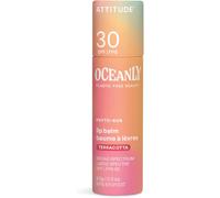 ATTITUDE Oceanly Tinted Lip Balm with SPF 30, EWG Verified, Plastic-Free, Broad