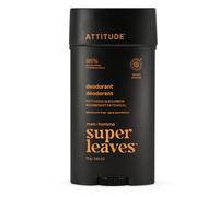 ATTITUDE Aluminum-Free Deodorant for Men, Made in Canada, 95% Natural Origin Ingredients, EWG Verified, Plant Based Odor Control, With Baking Soda, Patchouli & Bourbon, 75 g