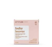 ATTITUDE Shampoo and Body Soap Bar for Baby, EWG Verified, Plastic-Free, Dermatologically Tested, Made with Naturally Derived Ingredients, Vegan, Unscented, 85 grams