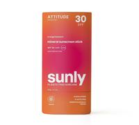 ATTITUDE Mineral Sunscreen Stick with Zinc Oxide, SPF 30, EWG Verified, Plastic-Free, Broad Spectrum UVA/UVB Protection, Dermatologically Tested, Vegan, Orange Blossom, 60 g