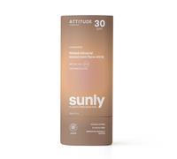 Attitude Sunly - Sunscreen Stick - Tinted - Unscented - 30 SPF - 20 g - 2 Pack