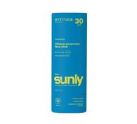 ATTITUDE Mineral Face Sunscreen Stick for Kids, SPF 30, EWG Verified, Plastic-Free, Broad Spectrum UVA/UVB Protection with Zinc Oxide, Dermatologically Tested, Vegan, Unscented, 20 g