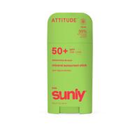 ATTITUDE Kids Mineral Sunscreen Stick SPF 50, Broad Spectrum Zinc Oxide, EWG Verified, Non-Nano, Mess-Free Stick for Face & Body, Lightweight Non-Greasy, Vegan, Watermelon & Coco Scent, 60 grams