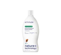 ATTITUDE Washing Up Liquid, Cuts Grease & Removes Food Residue, Gentle on Hands, Plant-Based Cleaning Liquid, Vegan Dish Soap, Green Apple & Basil, 700 mL