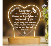 Attivolife Daughter Gift from Parent, 3D Night Light Warm Color Illusion Optical Table Lamp, Home Bedside Decoration Christmas Birthday Present from Mom Dad