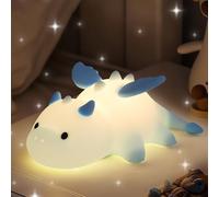Attivolife Dragon Night Light for Kids, Cute Soft Silicone Touch Lamp with 8 Color & Dimmable & Timer, Portable Nursery Bedroom Bedside Decor LED Light, Birthday Xmas Gifts for Baby Toddler Boy Girl