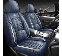 ATTLGR Car Seat Covers for Land Rover Defender 110 L633 2020-2025,Full Set Comfortable Wear-Resistant Leather Seat Covers,Waterproof NonSlip Auto Interior Protectors,B/Blue