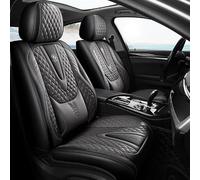 ATTLGR Premium Leather Car Seat Covers Full Set for VW ID.7 ID7 id 7 Pro/Pro S 2023-2026,360° Protection,Waterproof & Breathable Auto Seat Protector with Non-Slip Design,B/Black Grey
