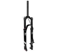 AttLvTu Mountain Bike Air Front Fork Suspension 26/27.5/29 Inch, 140mm Travel, Rebound Adjustment, Manual/Remote Lockout, 9x100mm QR, Disc Brake, for XC Offroad MTB(Straight Remote Lockout,29 inch)