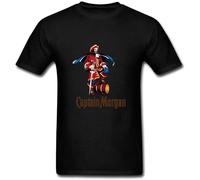 Attmye Men's Captain Morgancaptain Morgan T Shirts Black L