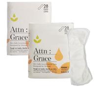 Attn: Grace Heavy Incontinence Pads for WomenWomen 2-Pack (56 Pads Total / 28 per Pack) - High Absorbency for Sensitive Skin | Protection for Heavy Bladder Leakage/Discreet, Breathable, & Plant-Based