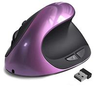 Attoe Wireless Mouse, Gradient Red, 2.4G, 20m Range, Silent Click, Compatible with Windows/Mac