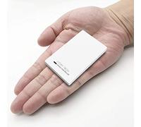 Attom Tech USB Output Super Slim Power Bank Ultra Thin 3000mAh Portable Charger, Micro USB and USB-C Dual Input Ports Mini External Phone Battery Pack Small Emergency Phone Power Backup (White)