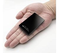 Attom Tech USB Output Super Slim Power Bank Ultra Thin 3000mAh Portable Charger, Micro USB and USB-C Dual Input Ports Mini External Phone Battery Pack Small Emergency Phone Power Backup (Black)