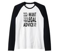 Attorney Free Legal Advice - Lawyer Law Student Raglan Baseball Tee