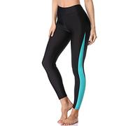 ATTRACO Womens Plus Size Long Swim Leggings Tummy Control Sun Protection Swimming Pants
