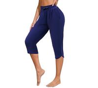 ATTRACO Womens Swim Capri Leggings High Waisted Rash Guard Pants Bottom Surfing Leggings Modest Swimwear UPF 50+ Swim Shorts