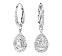 Attract Light Pear Earrings - female - Swarovski - Earrings - Gray - ONE SIZE - Accessories ONE SIZE