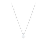 Swarovski Attract Trilogy pendant, Round, White, Rhodium plated