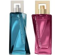 Attraction Closer His and Her Gift Set Includes Eau de Parfum For Her 50ml and Eau de Toilette For Him 50ml