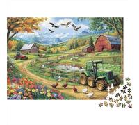 Attractive Houses House Educational Puzzle Game Suitable for Home Decoration Relatively Difficult 300pcs (40x28cm)