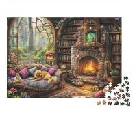 Attractive Houses House Educational Puzzle Game Suitable for Home Decoration Relatively Difficult 500pcs (52x38cm)