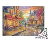 Attractive Houses House Large Scale Puzzles Suitable for Adults, Children And Teenagers with High Difficulty And Unique Shapes 1000pcs (75x50cm)
