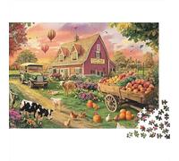 Attractive Houses House Large Scale Puzzles Suitable for Adults, Children And Teenagers with High Difficulty And Unique Shapes 500pcs (52x38cm)
