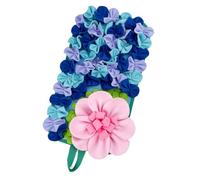 Attractive small animal pet feeding board with flower design, promotes natural feeding behavior, washable training tool, small animal feeding pad