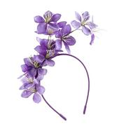 Attractive Wedding Headband with Fabric Flowers & Lightweight Frame Jasmine Blossom Headpiece for Daily Wear Present Photo Stay Blossomy Headdress