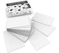 Attractivia Dry Erase Magnetic Labels 3.7 x 2.8 in, Medium Dry Erase Magnets, 20-Pack, White Erasable Write-On All-Purpose Labels, for Office, Education, Home, Whiteboard