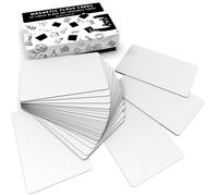 Attractivia Dry Erase Magnetic Labels, 5.6 x 3.7 in, 36-Pack, White, Reusable, Office, Education, Home, Whiteboard