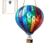 Attrape-Soleil Décoratif Montgolfière - Ornament Suspendu En Acrylique Plat Pour Fenêtre, Port, Rétroviseur & Garden | Décoration Intérieure Lumineuse Et Originale