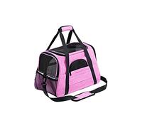 AttreX Cat Backpack Dog Carriers,Dog Carrier Bag Portable Dog Backpack with Mesh Small Pet Transport Bag Carrier for Dogs (Color : Pink, Size : M(44.5x25x28cm))