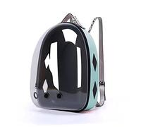 AttreX Cat Backpack Pet Cat Bag Carrier for Dog Backpack Bubble Capsule Portable Transparent Breathable Opening Design Handbag (Color : Green Bag)