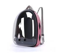AttreX Cat Backpack Pet Cat Bag Carrier for Dog Backpack Bubble Capsule Portable Transparent Breathable Opening Design Handbag (Color : Rose Gold Bag)