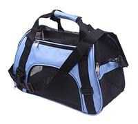 AttreX Cat Backpack Portable Breathable Dog Cat Carrier Bag Pet Puppy Travel Backpack Cat Dog Carrier Soft-Sided Outgoing Pet Foldable Handbag Bag (Color : Blue)
