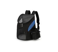 AttreX Cat Backpack Portable Mesh Dog Bag Breathable Dog Backpack Foldable Large Capacity Cat Carrying Bag Portable Outdoor Travel Pet Carrier (Color : Blue 1, Size : Small)