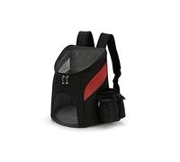 AttreX Cat Backpack Portable Mesh Dog Bag Breathable Dog Backpack Foldable Large Capacity Cat Carrying Bag Portable Outdoor Travel Pet Carrier (Color : Red, Size : Small)