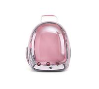 AttreX Cat Backpack Space Bag, Large-Capacity Minor Box Dog Diaphanous Cabin Bag, Cat Bag Pet Backpack (Color : Pink)