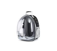 AttreX Cat Backpack Space Bag, Large-Capacity Minor Box Dog Diaphanous Cabin Bag, Cat Bag Pet Backpack (Color : Black)