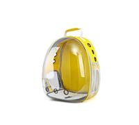 AttreX Cat Backpack Space Bag, Large-Capacity Minor Box Dog Diaphanous Cabin Bag, Cat Bag Pet Backpack (Color : Yellow)