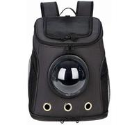 AttreX Innovative Traveler Backpack Pet Backpack Small Space Dog Rucksack Breathable Pet Picnic Bag (Black 42cm)