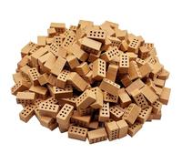 Attuslla 1:16 Scale Mini Bricks, Realistic Miniature Clay Bricks for Diorama, Garden Railway, Architecture Model Building Supplies, Red, 500 PCS